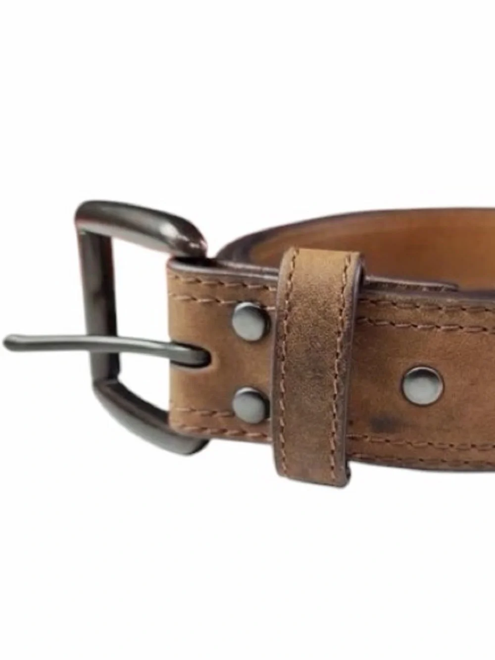 Ariat Genuine Leather Brown Belt Size 40 Distressed Western Casual Men’s
